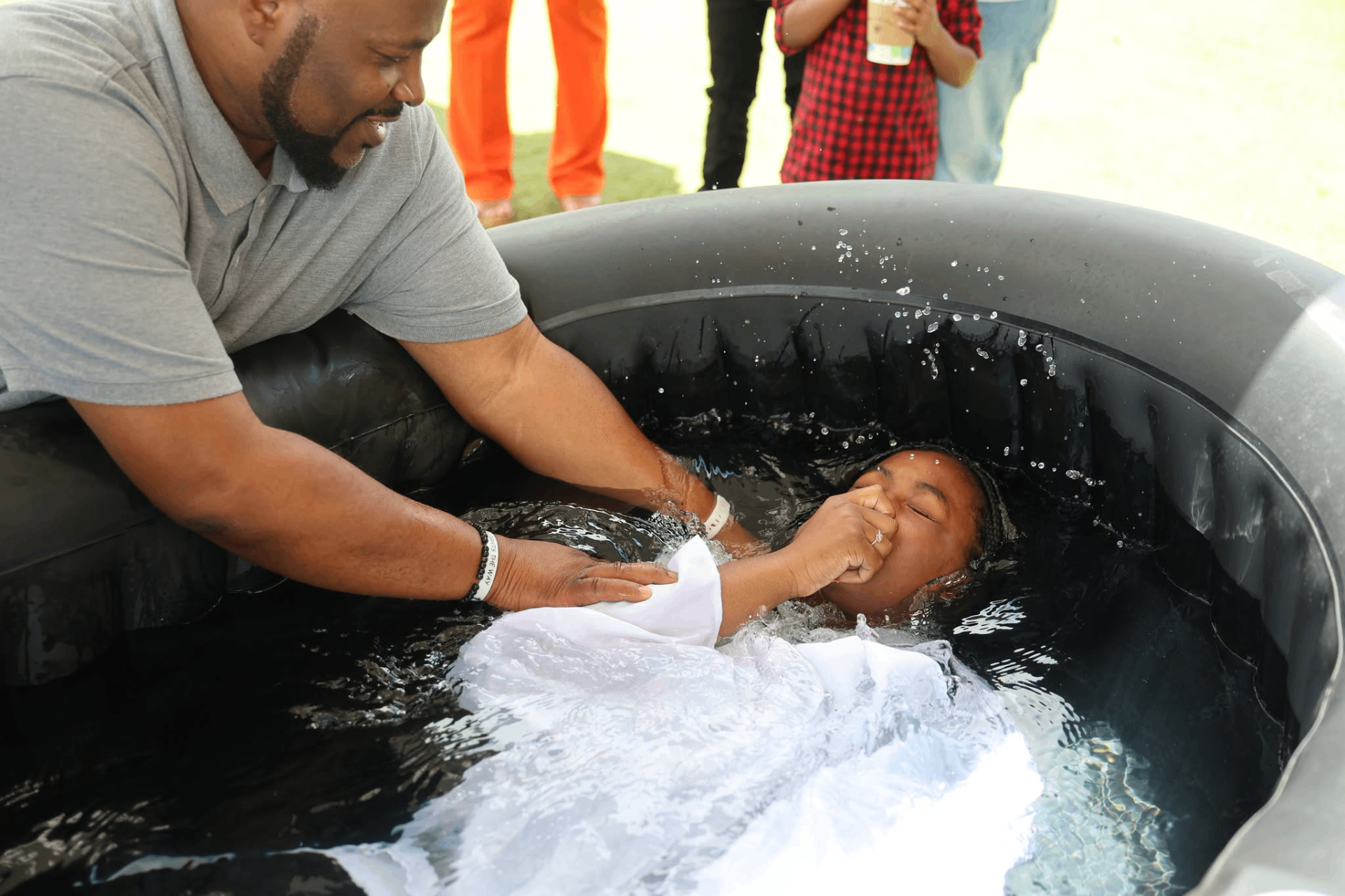 Baptism moment