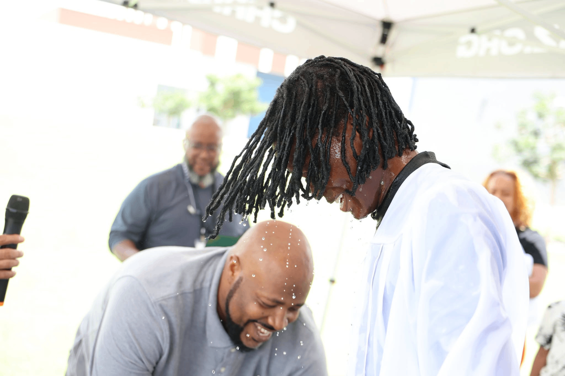 Baptism moment