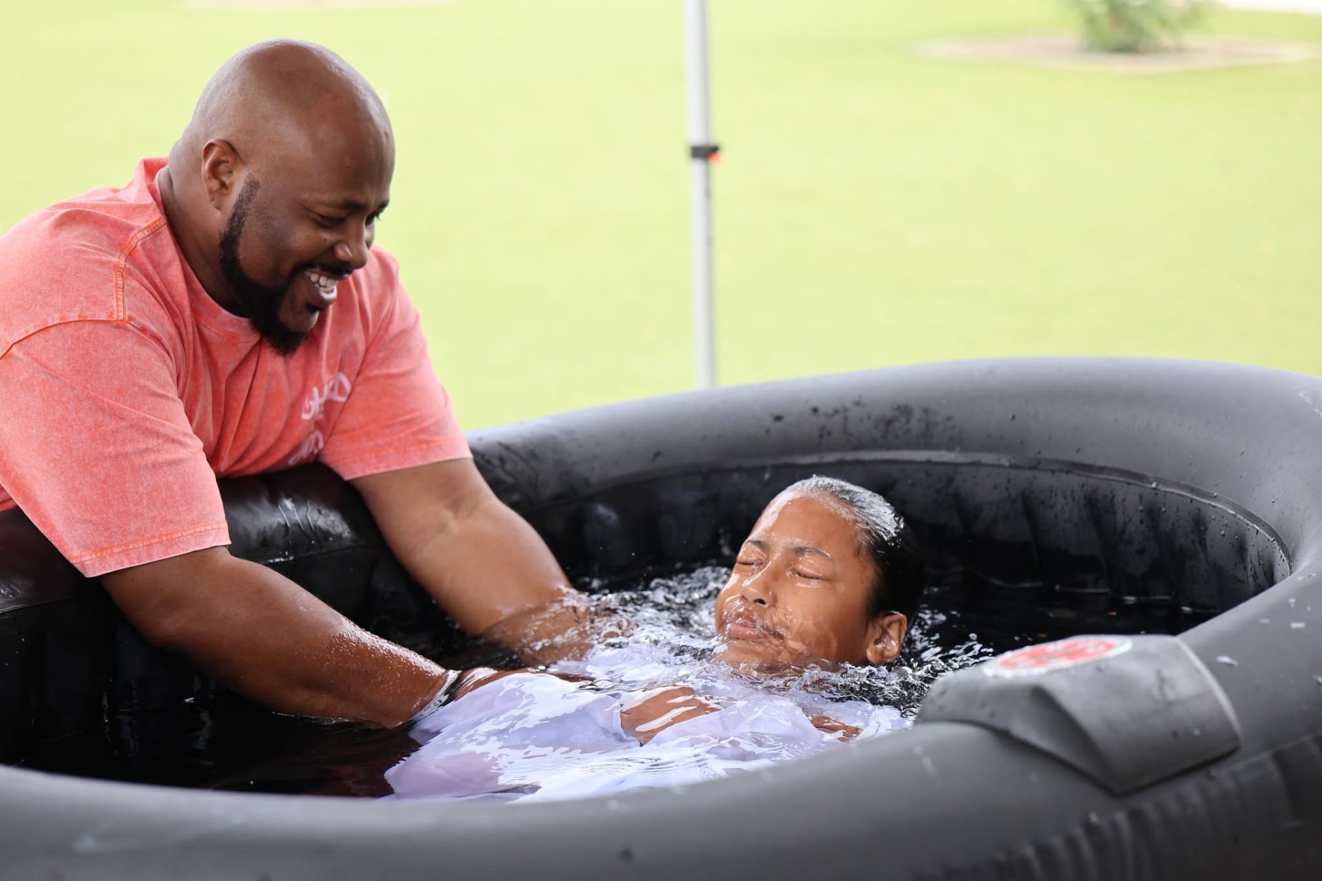 Baptism moment